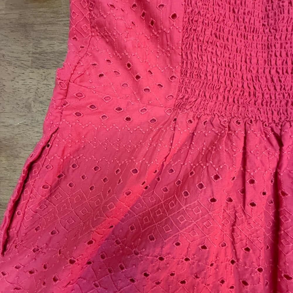 Old Navy Red Eyelet Mini Dress - Picture 9 of 10